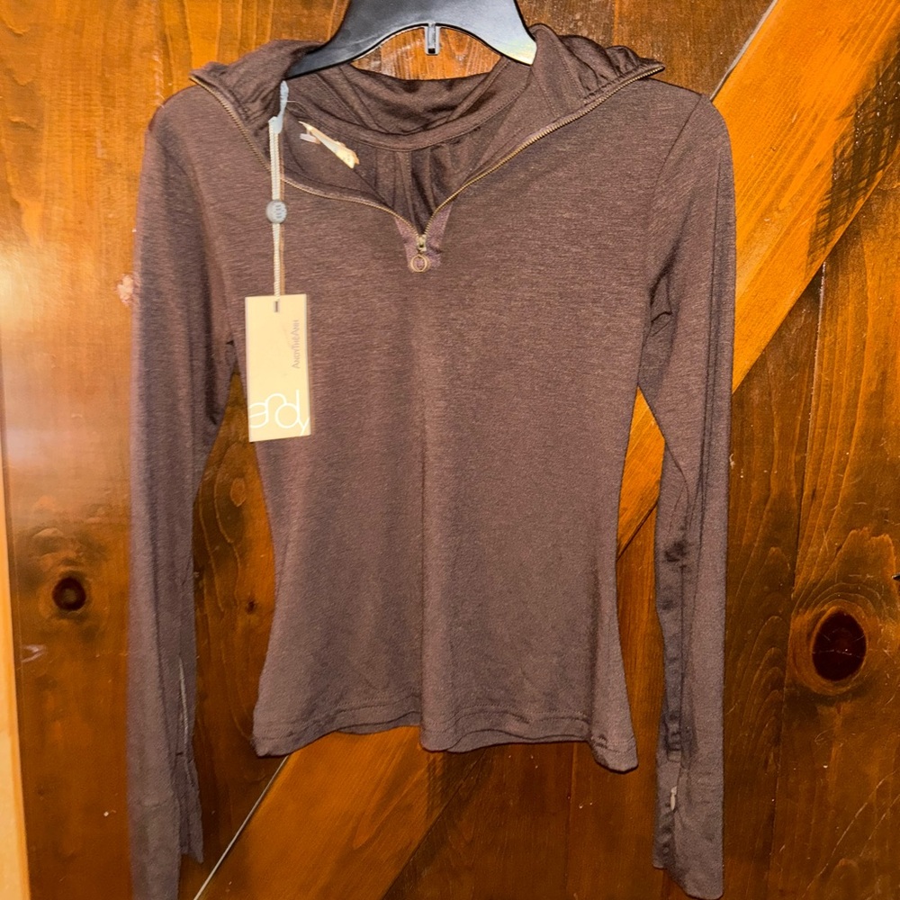 AndyTheAnh Brown Half zip Small